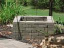 Raised Fire Pit Made with Patio Pavers
